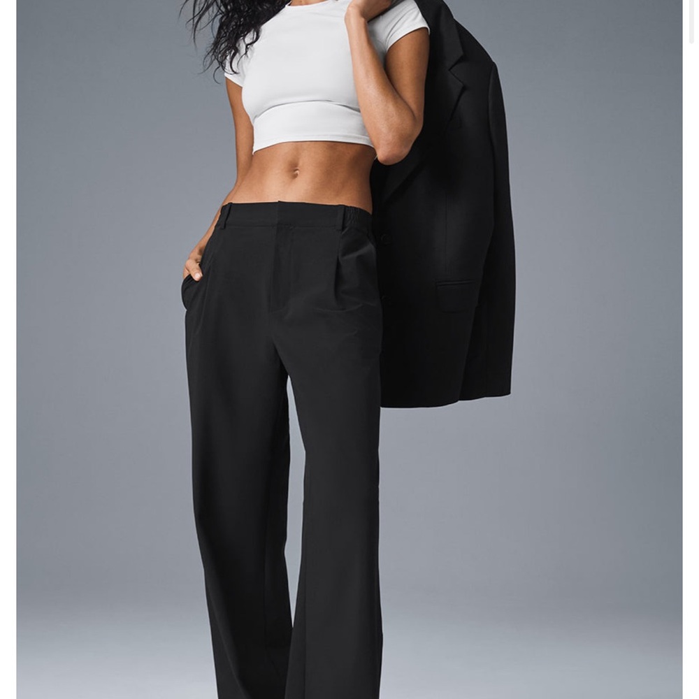 ALO Yoga Black Wide-Leg Pants